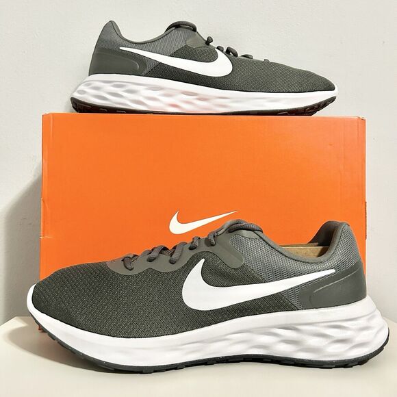 Nike Revolution 6 “Iron Grey White” Men’s Size 13 Comfort Running Shoes - Picture 1 of 8